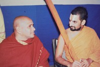 శ్రీ శ్రీ శ్రీ త్రిదండి చిన్నజియర్ స్వామివారితో శ్రీ విష్ణుభట్ల సుబ్రహ్మణ్య శాస్త్రిగారు.